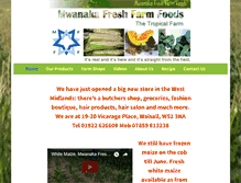 Tablet Screenshot of mwanakafreshfarmfoods.com